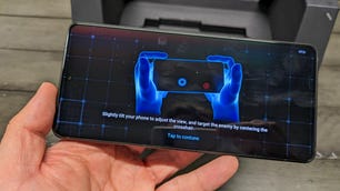 An Asus ROG Phone 8 Pro displays instructions on how to use the phone in gameplay mode.