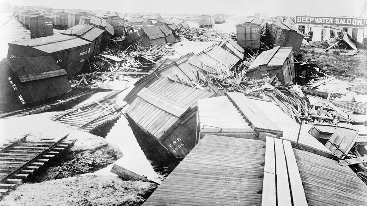 Damage from Great Galveston Hurricane