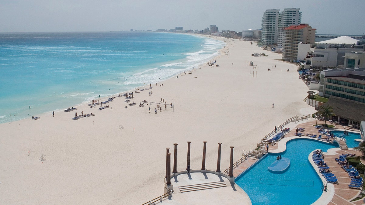 the Gaviota Azul beach in Cancun, Mexico