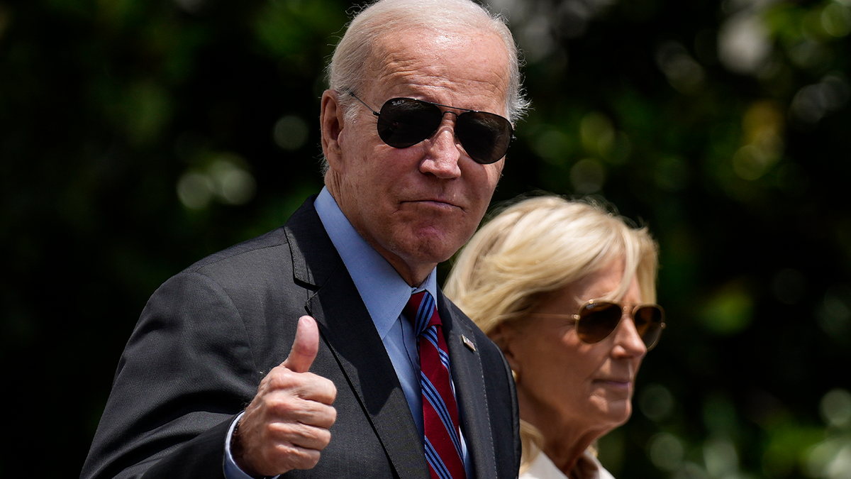 Joe Biden giving thumbs up