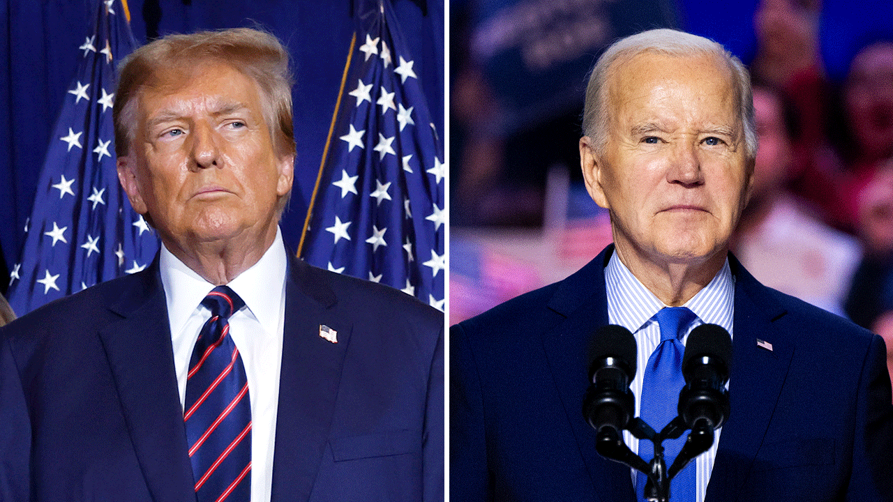 Donald Trump, Joe Biden split