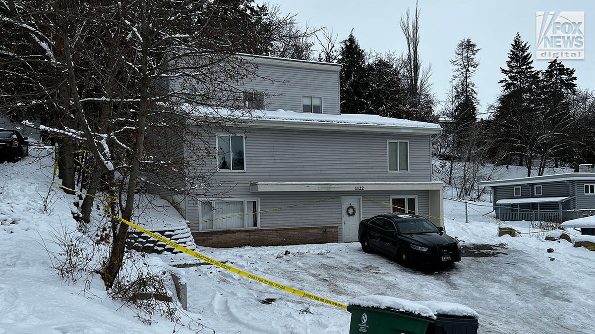 University of Idaho home where four students were killed is snowed in