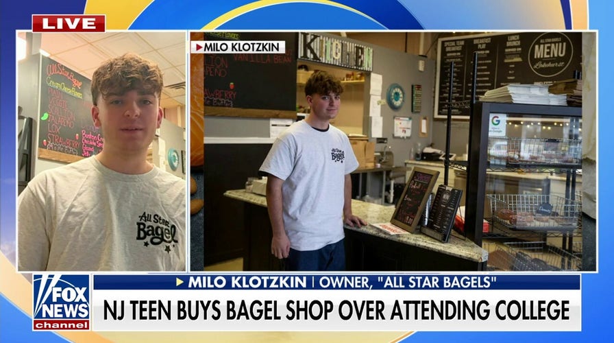 NJ teen opts to buy bagel shop over attending college amid mounting tuition costs