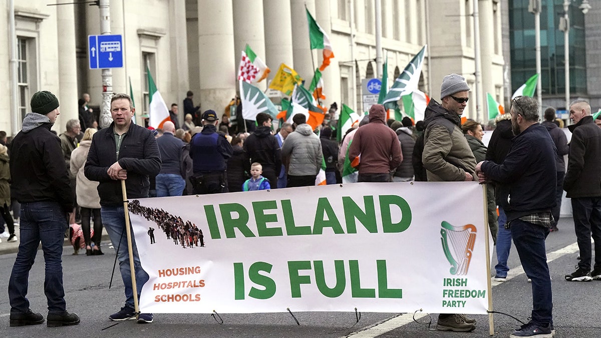Ireland is full sign in Dublin