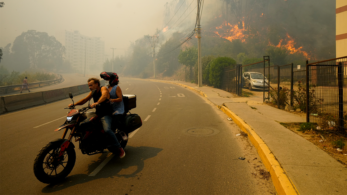 Forest fires in Chile
