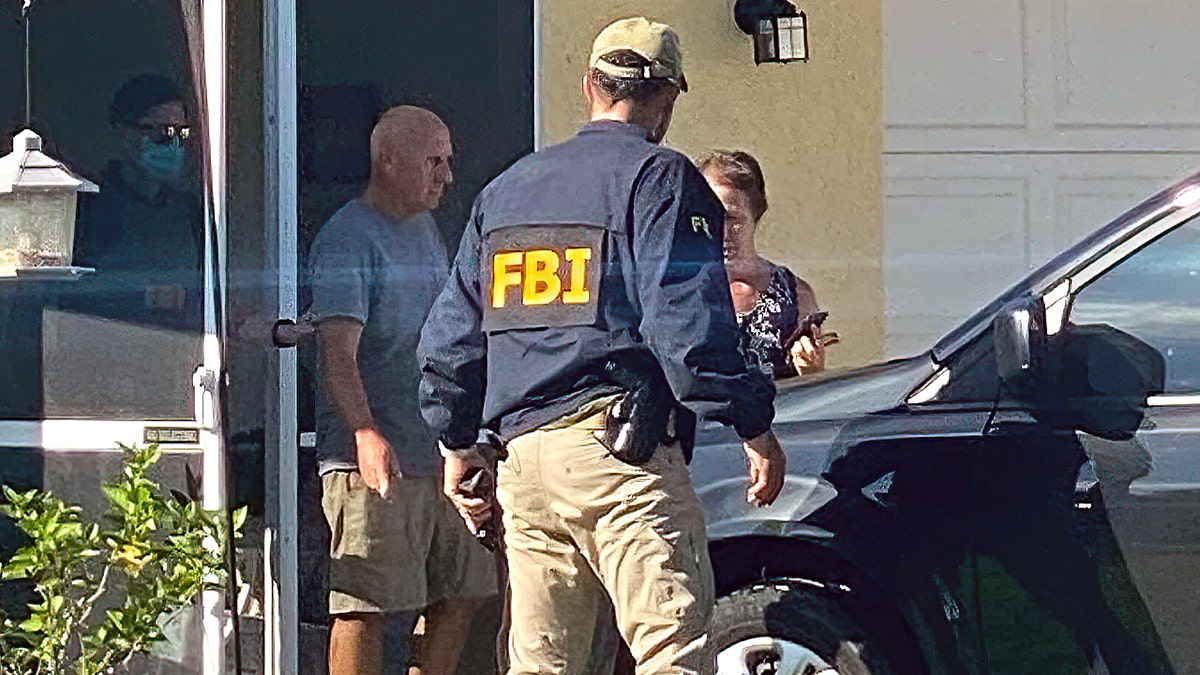 FBI agents at the Florida home of Brian Laundrie's parents Monday, Sept. 20, 2021. (Photo: Paul Best/Fox News)