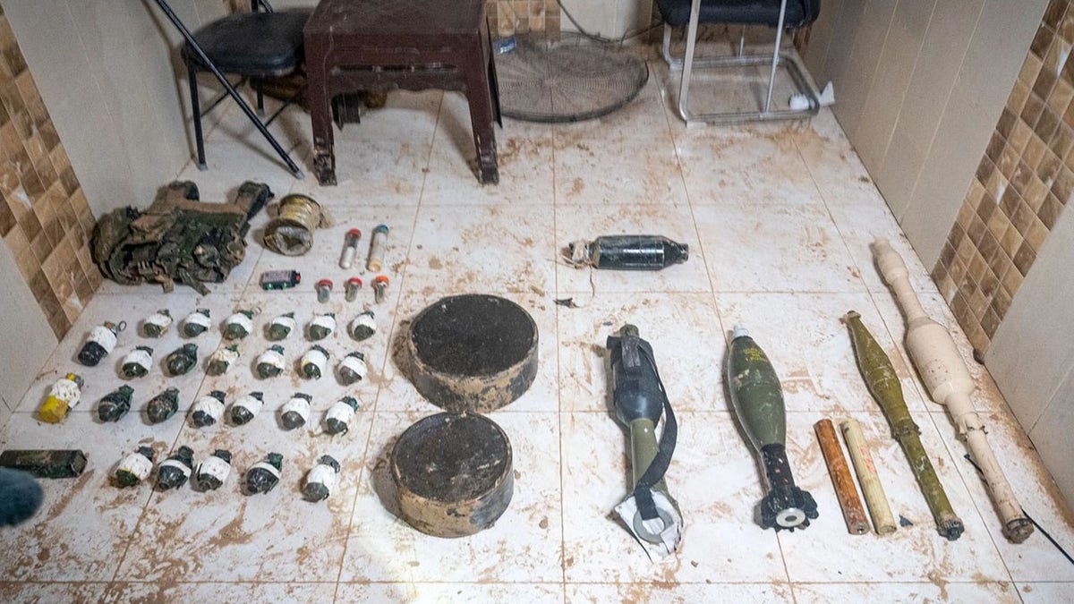 Weapons found in Hamas tunnel