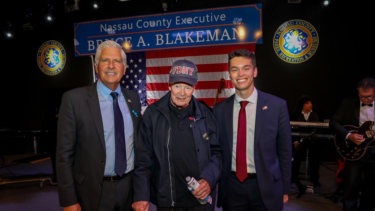 Bob Beckwith with Nassau County officials