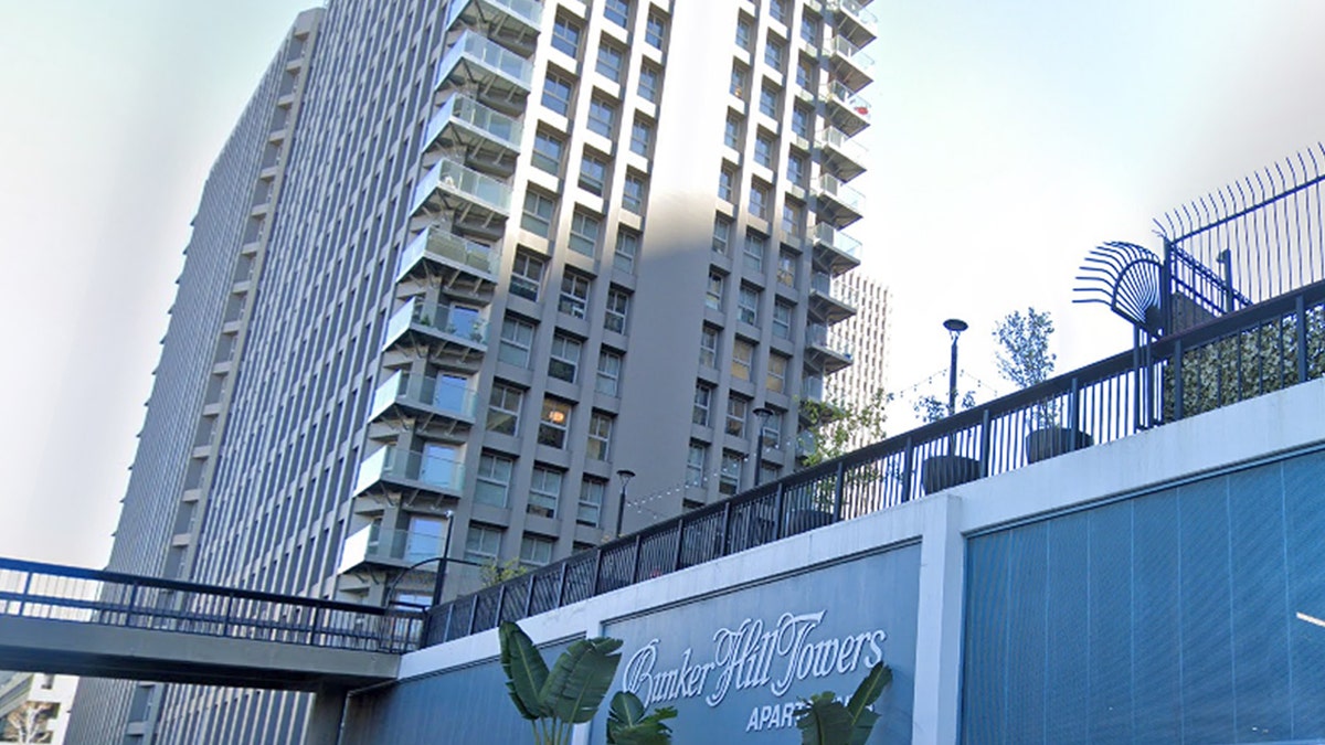 Google Maps Street View of Bunker Hill Towers Apartments in Los Angeles