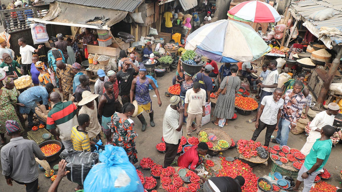 Mile 12 Market in Lagos, Nigeria