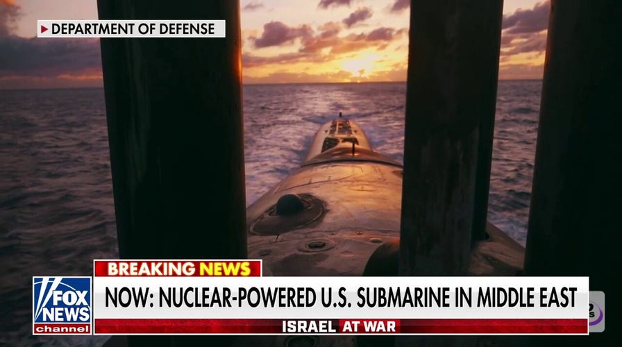 US military announces a nuclear-powered submarine is in Middle East