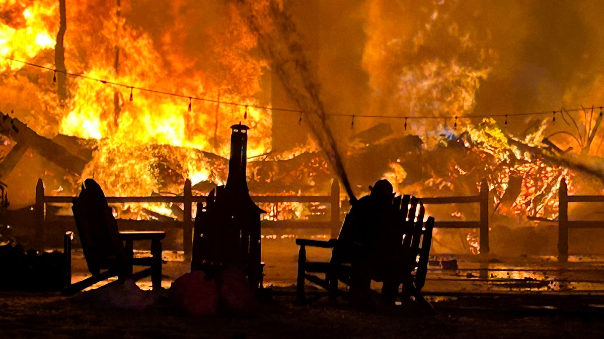 Scene of fire at Lutsen Lodge