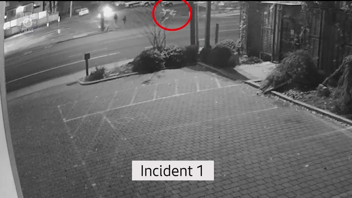 Surveillance footage of hit-and-run