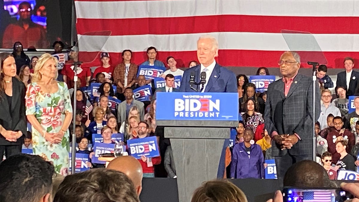Biden and Clyburn at Biden's S.C. primary victory