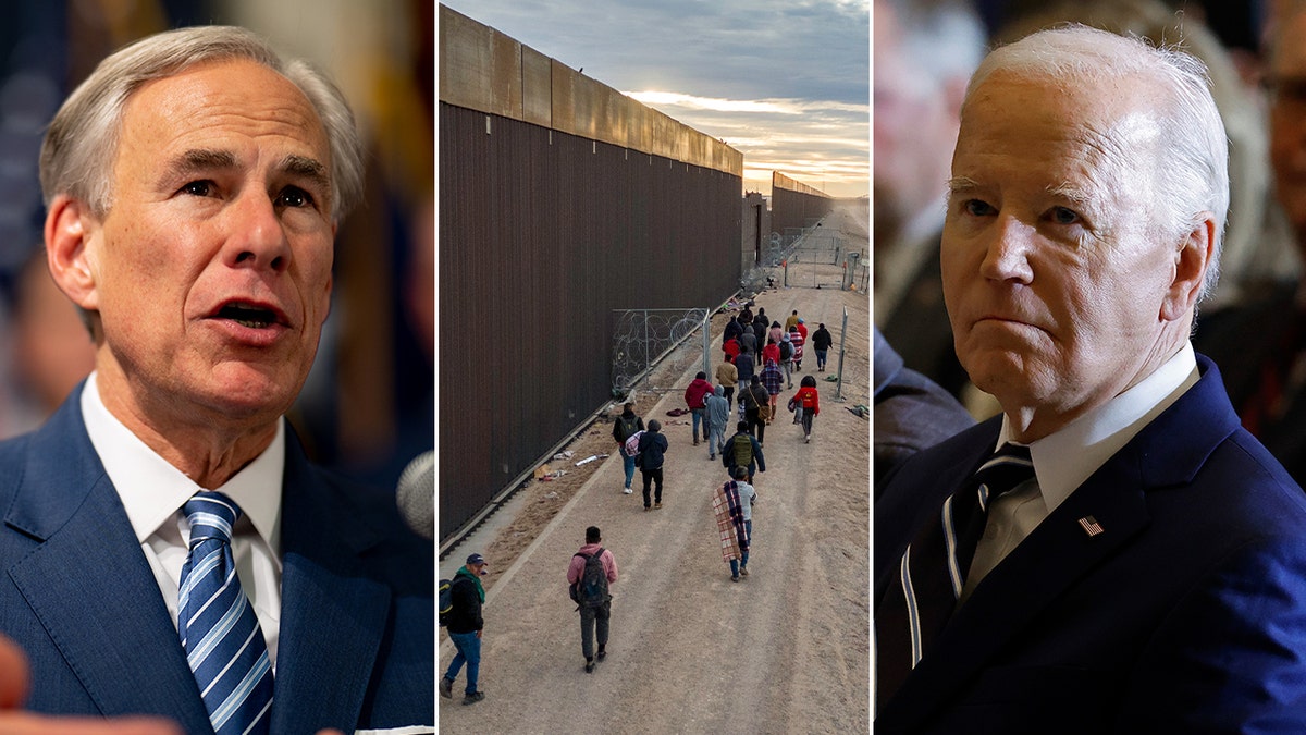 Greg Abbott, border wall, Joe Biden