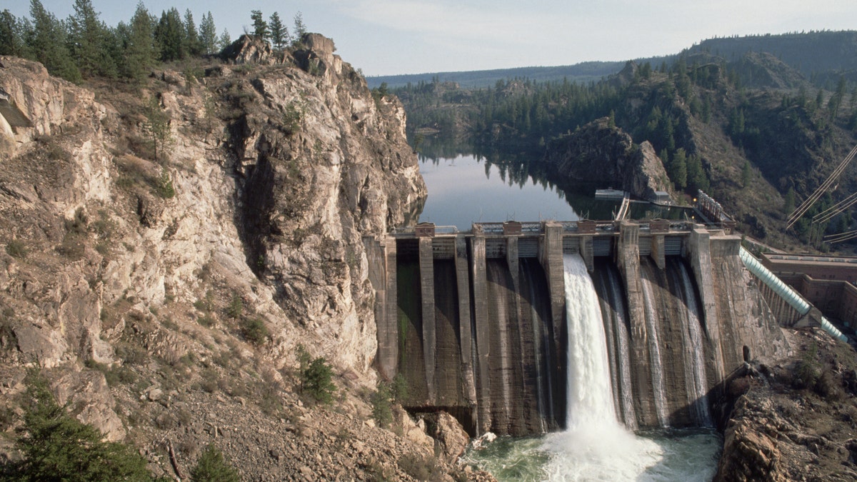 Washington Water Power's Nine Mile Hydroelectric Dam on the Spokane River.