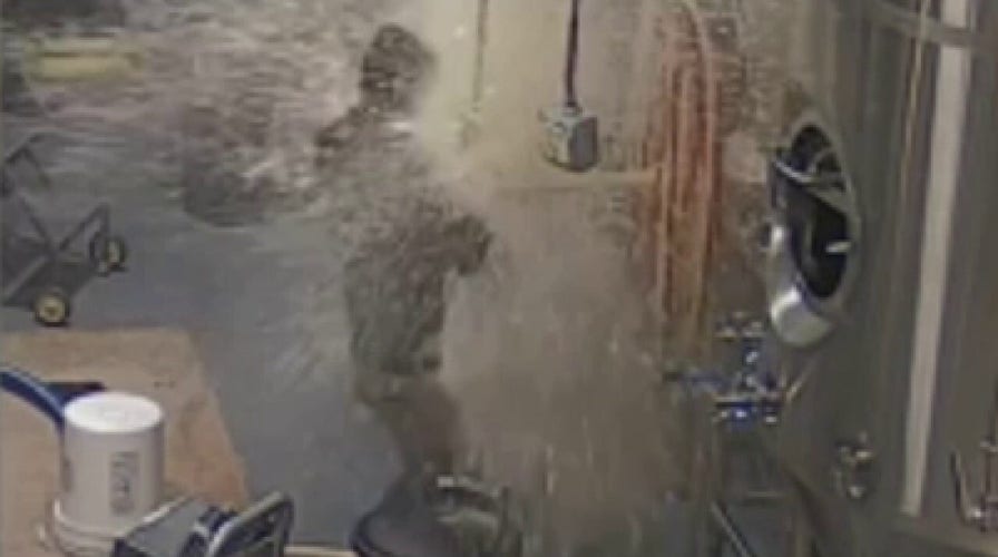 Minnesota brewery worker knocked off his feet after beer tank explodes