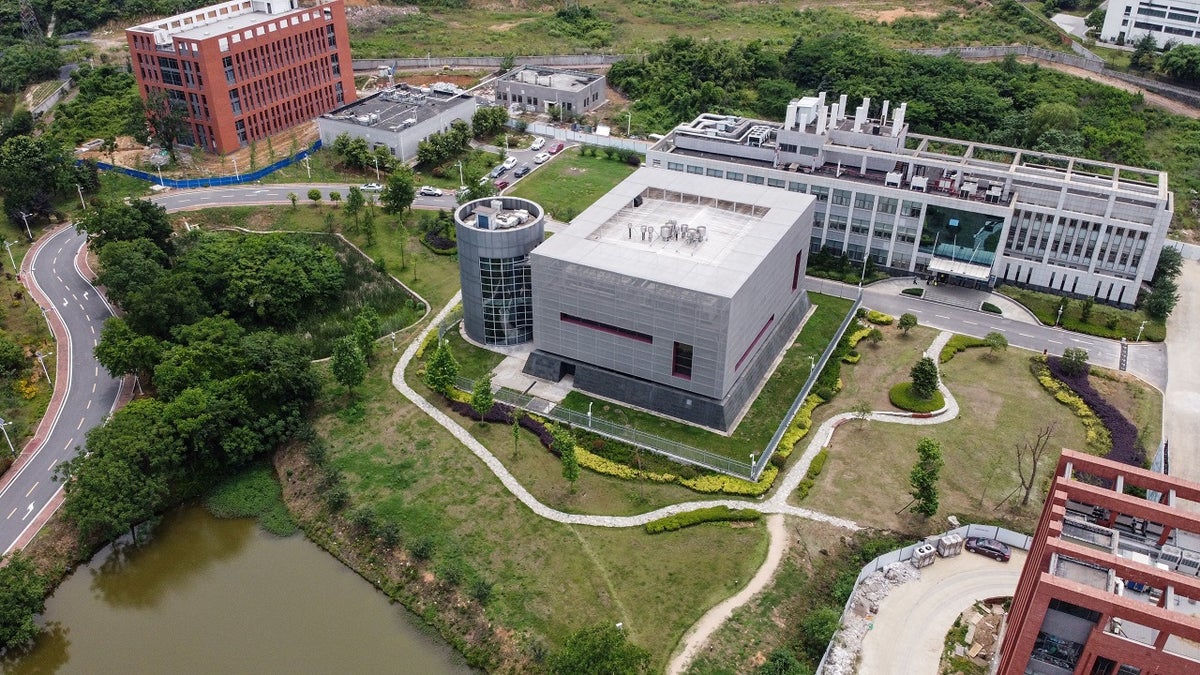 Wuhan Institute of Virology campus aerial view