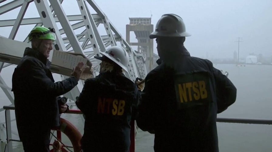 NTSB investigators board cargo ship after Baltimore bridge collapse