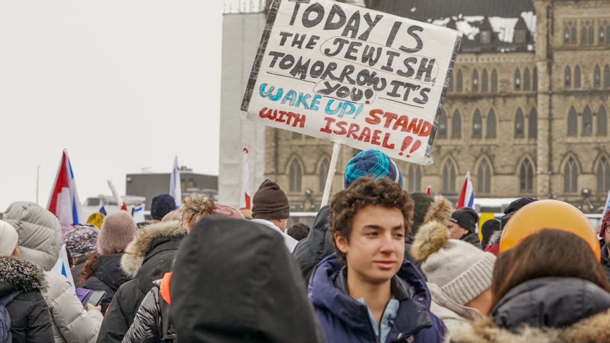 Pro-Israel rally in Canada.