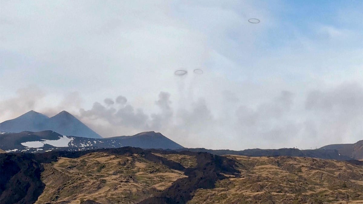 Etna smoke rings phenomenon