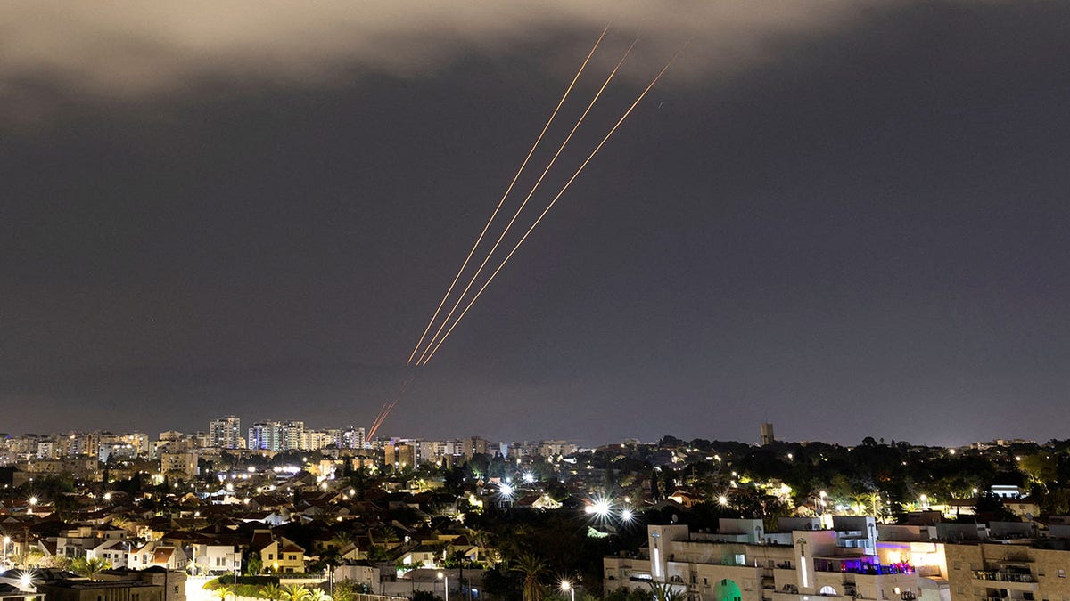 Israel Iron Dome system in action