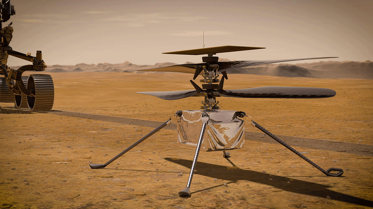 A photo illustration of NASA's Perseverance rover on Mars