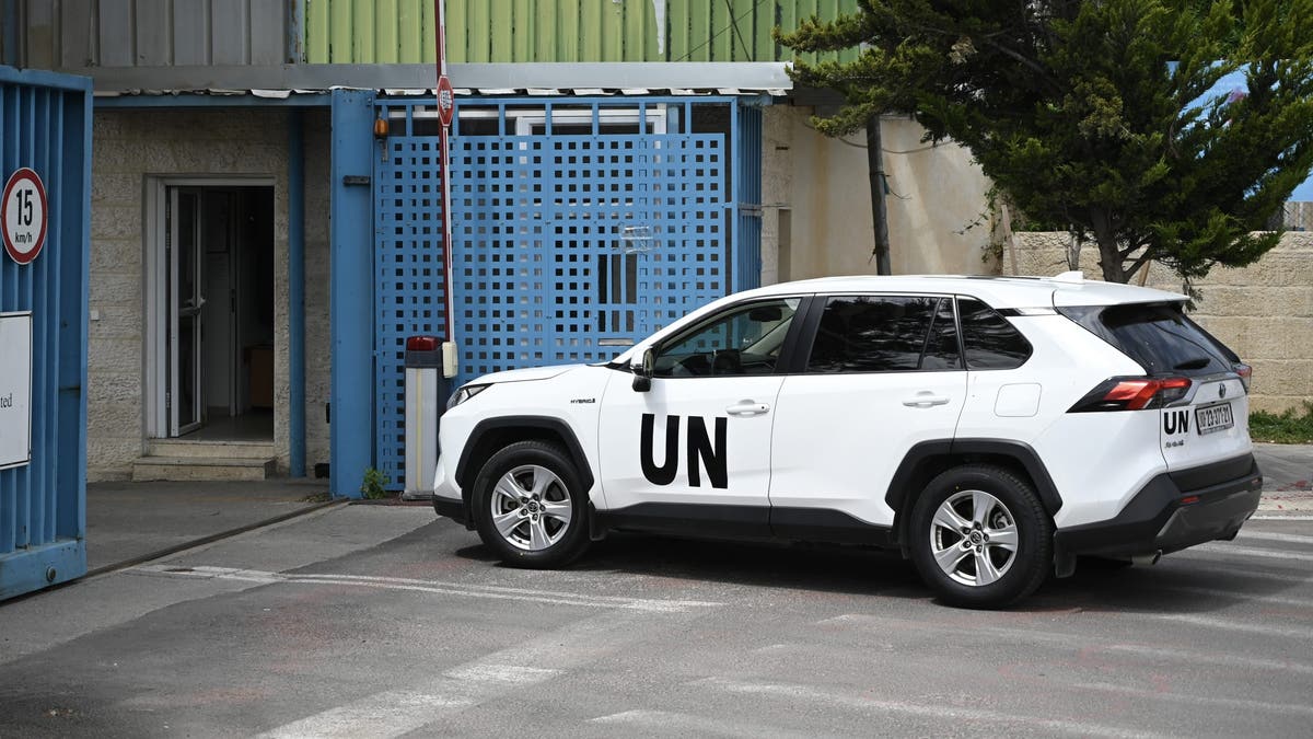 UN vehicle in Jerusalem
