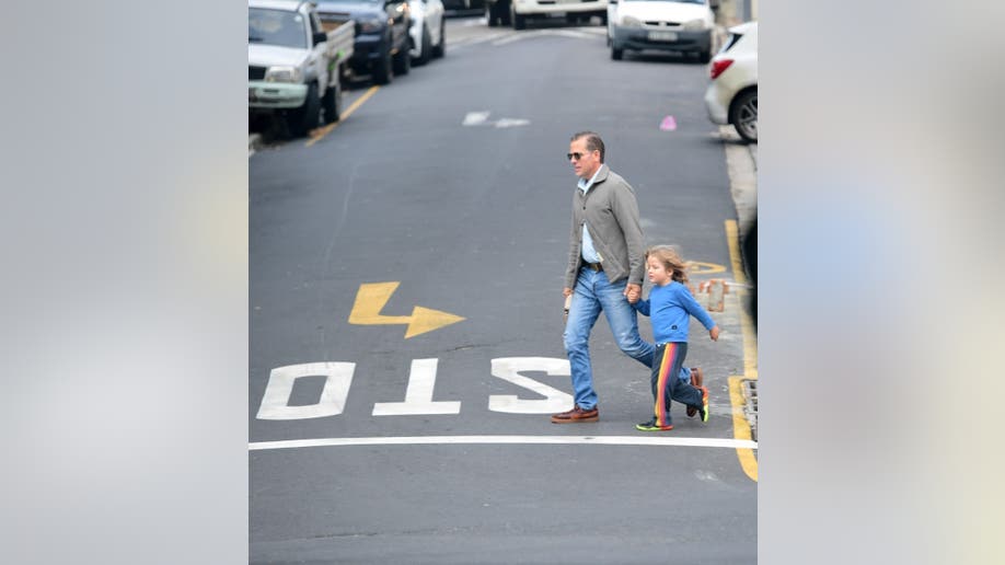 Hunter Biden in Cape Town driving rental car