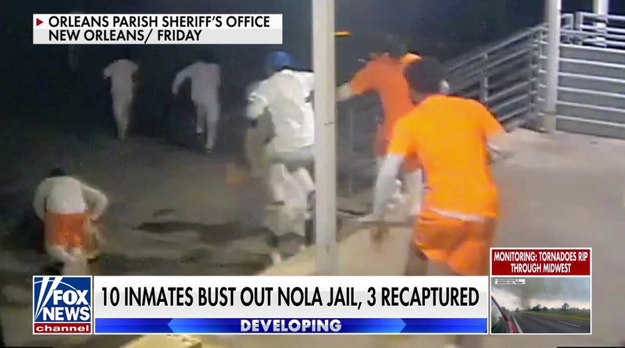Video shows New Orleans inmates escaping through hole in cell wall