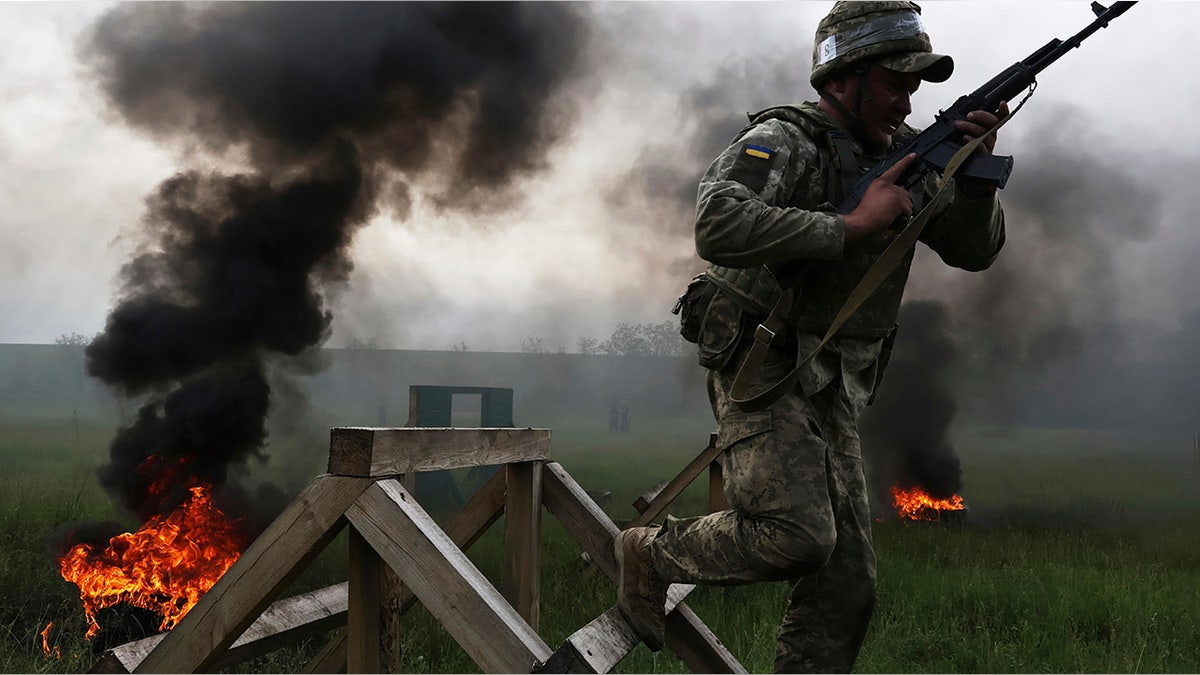 Ukrainian soldier training