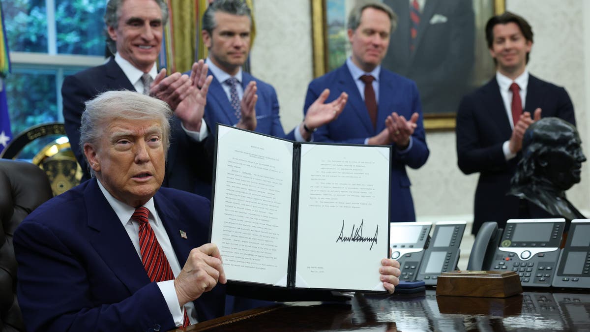 President Donald Trump in the Oval Office