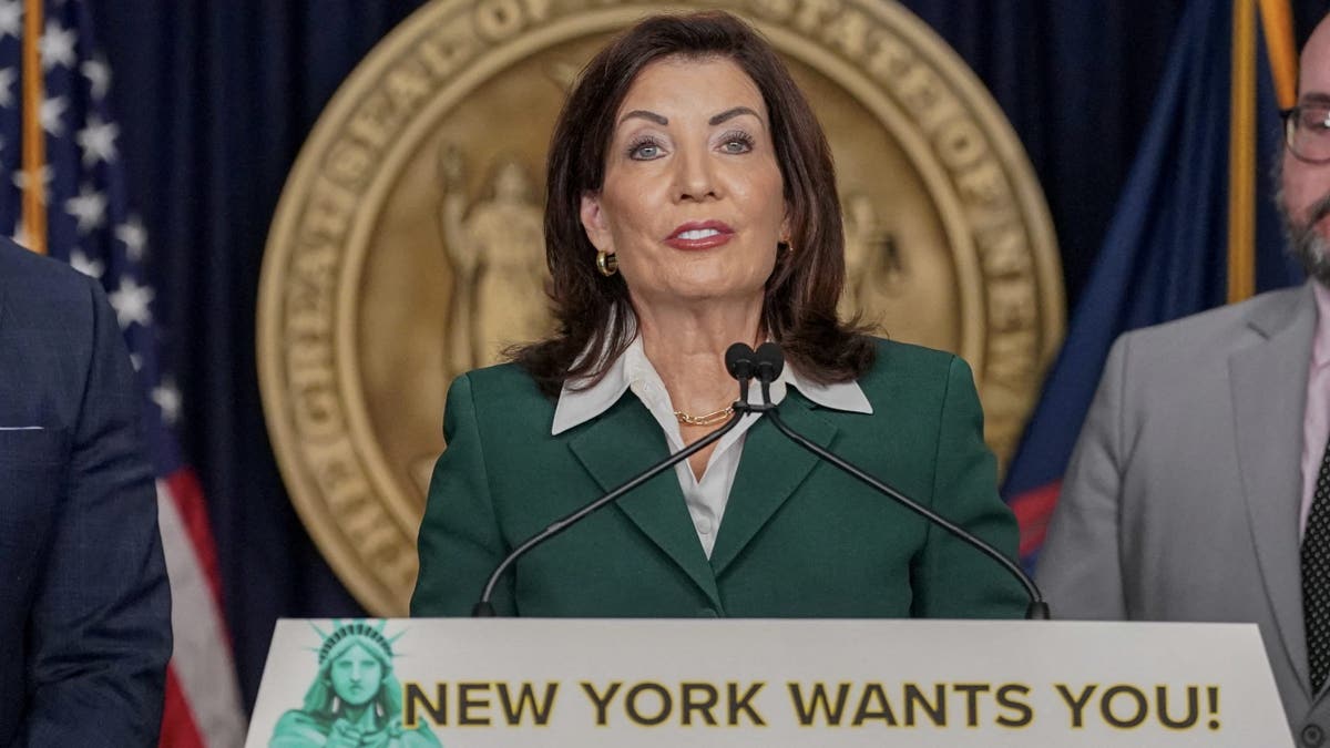 Democrat Gov. Kathy Hochul of New York is seeking re-election next year.
