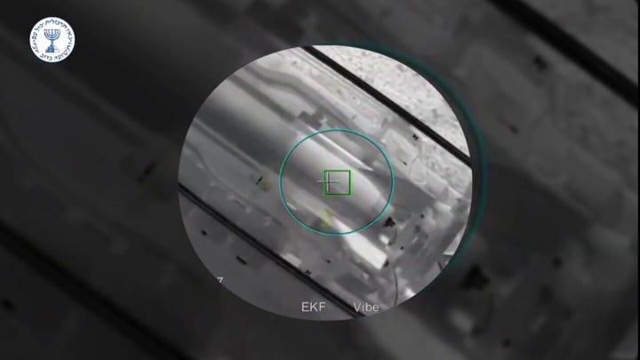Attack on Iran's surface-to-surface missiles and launchers. (Video: Mossad.)