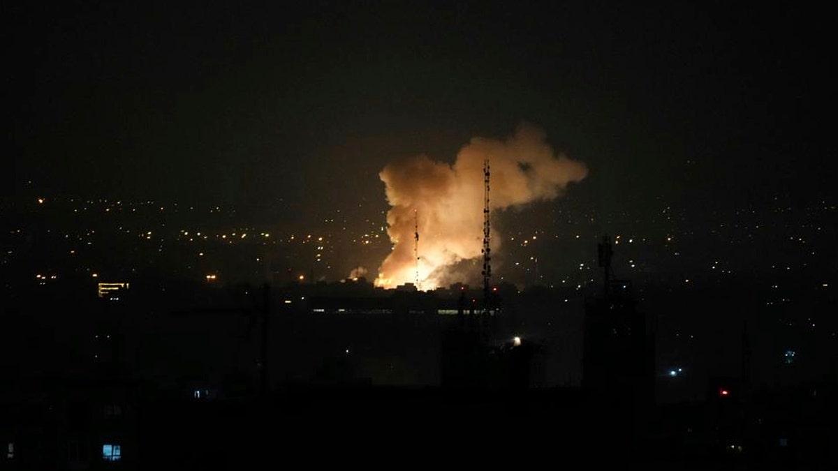 Smoke rising from explosion 