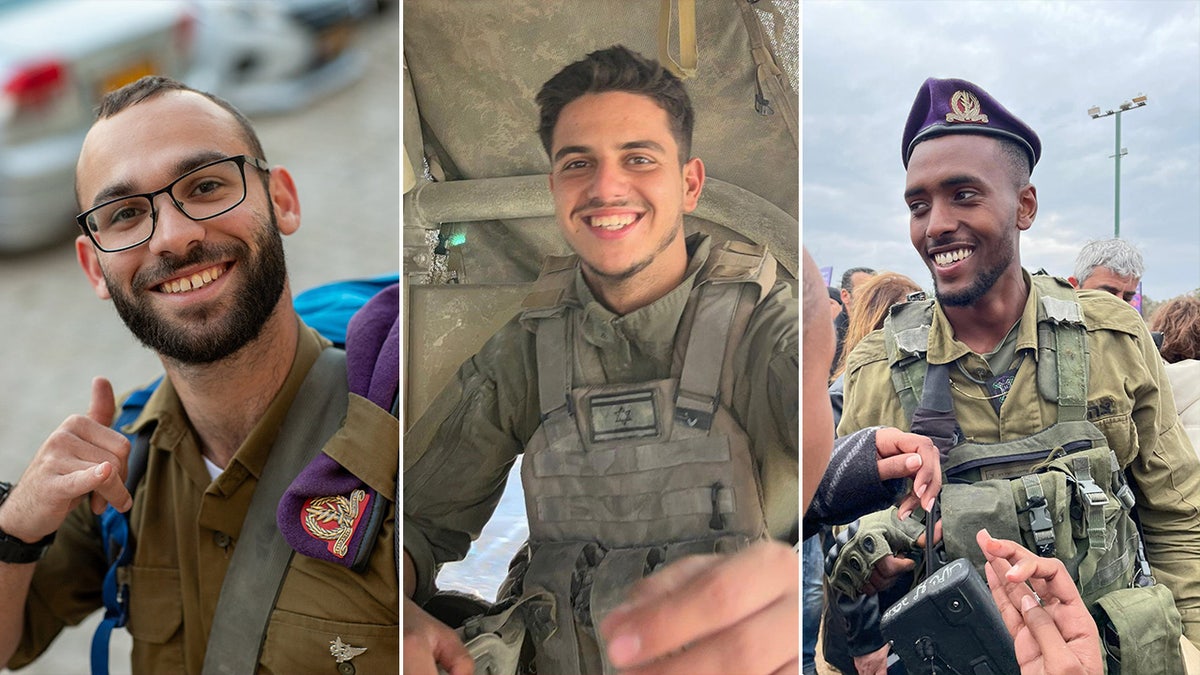 Staff Sergeant Omer Van Gelder, Staff Sergeant Lior Steinberg and Staff Sergeant Ofek Barhana