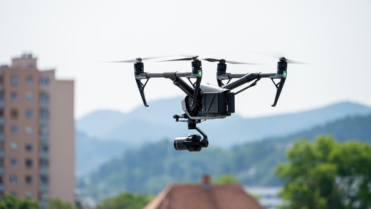 Drone in neighborhood