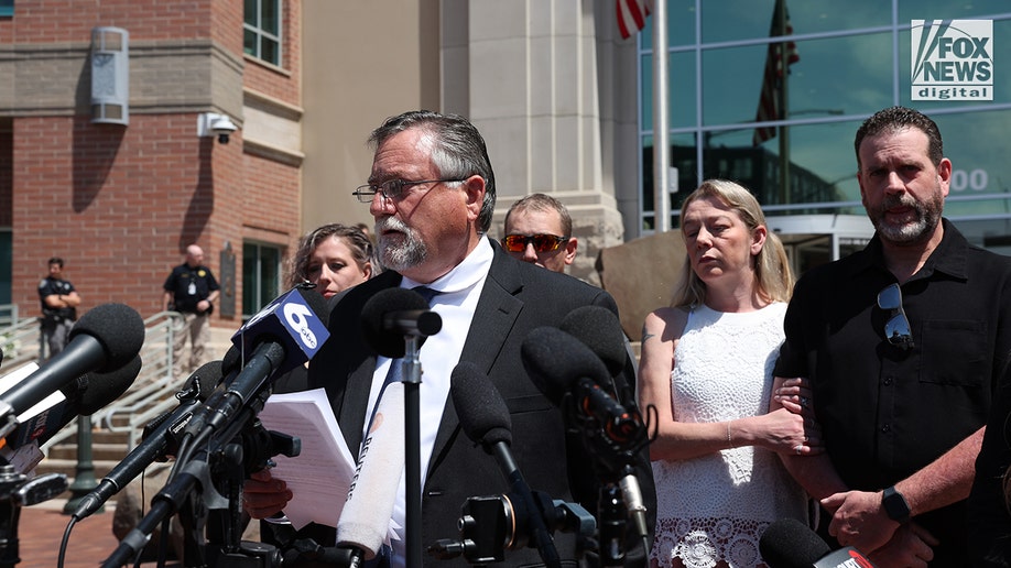 Kohberger victim Madison Mogen's family speaks to press outside of plea hearing.