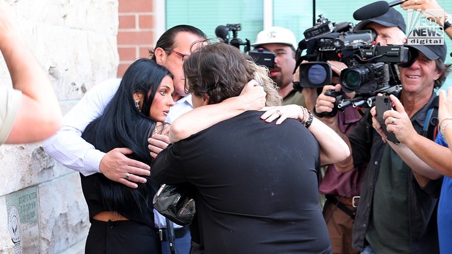 Kohberger victim Kaylee Goncalves's family arrive at court.