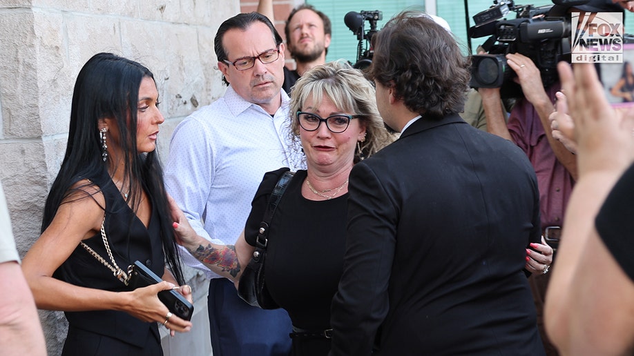 Kohberger victim Kaylee Goncalves's family arrive at court.