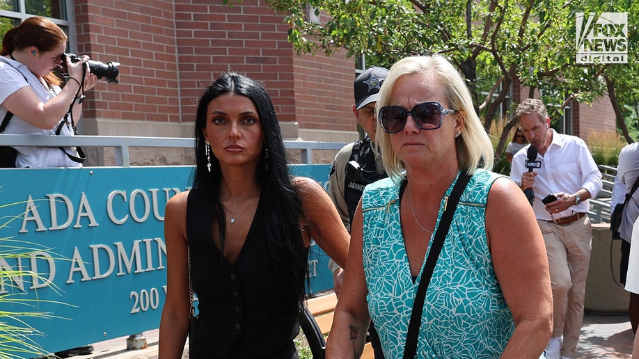 Kohberger victim Kaylee Goncalves's family leave court.