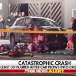 California man accused of ramming car into LA crowd is convicted felon out on parole, police say