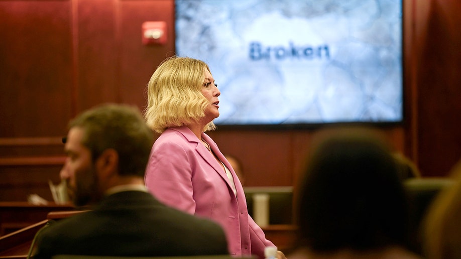 Defense attorney in court during the dentist Craig trial.