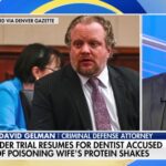 Dentist accused of poisoning wife’s shake said he gave her ‘too much protein’: co-worker