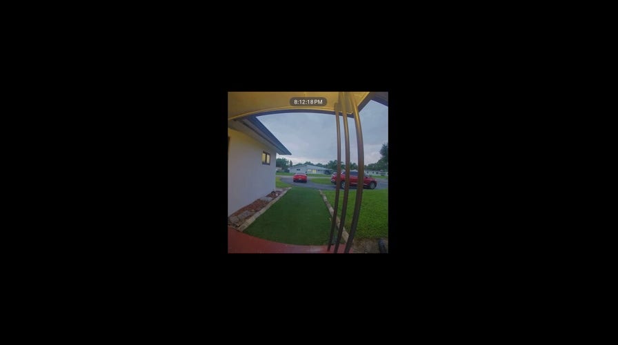 Florida small plane crash captured on home security camera