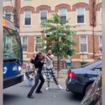 Furious mother-daughter duo viciously attacks driver for moving trash cans reserving parking spot: video