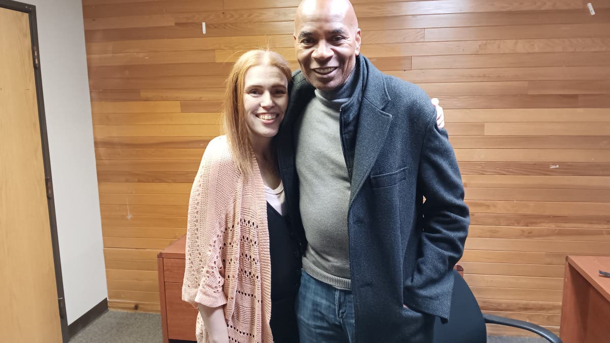 Shannon Price with the host, Investigative Journalist Tony Harris.