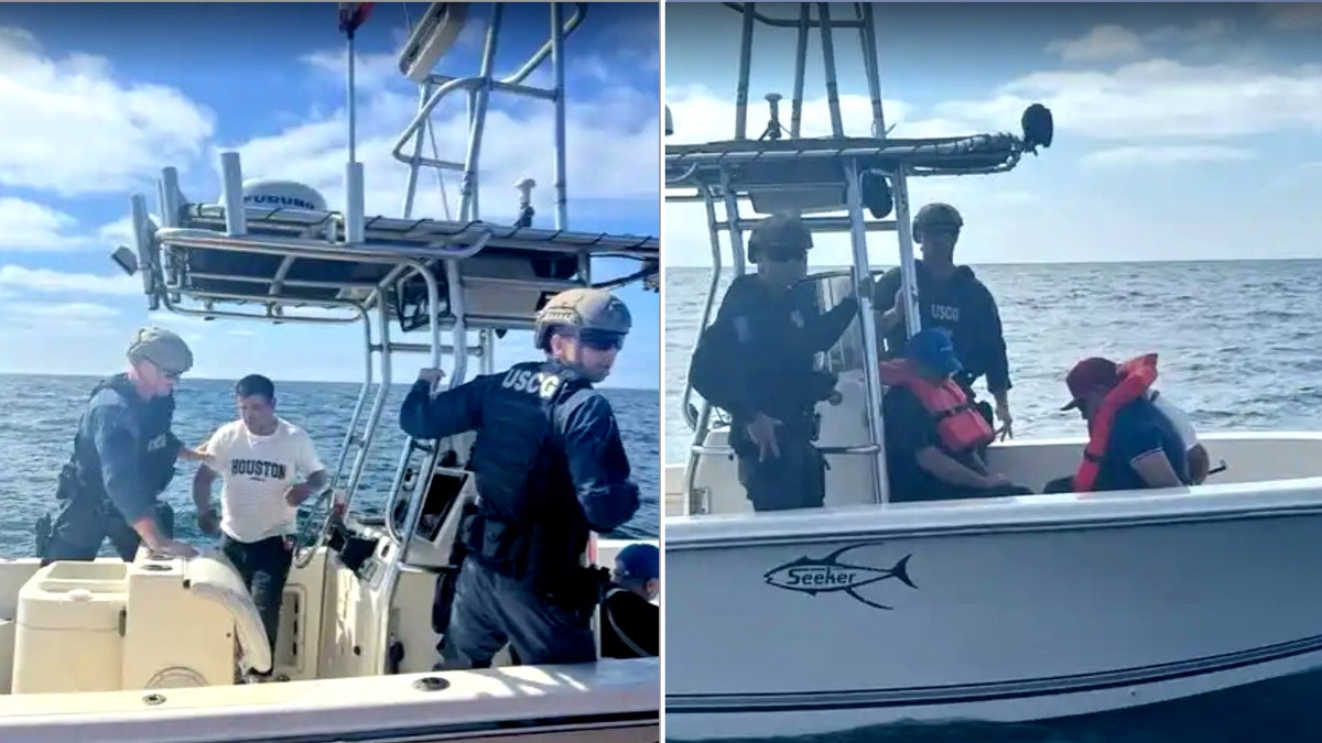 Coast Guard on boats