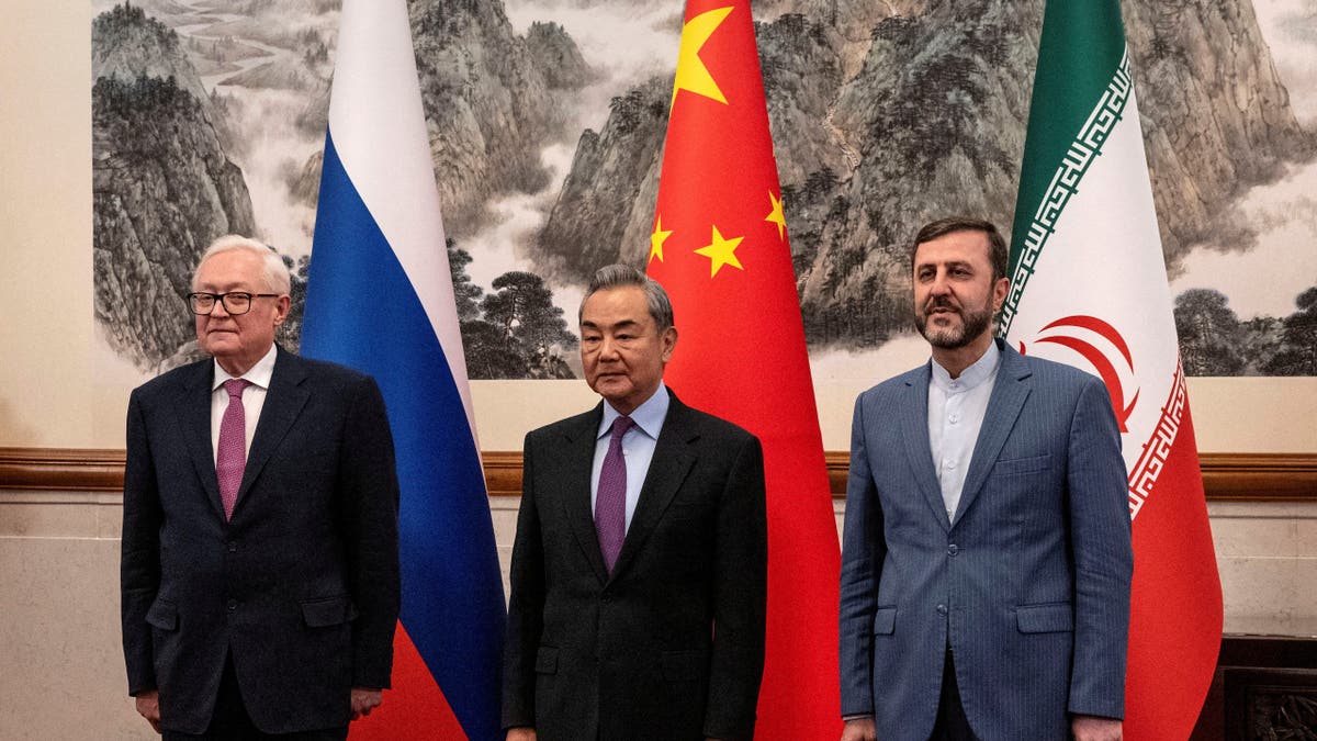 Iranian, Chinese and Russian officials meet.