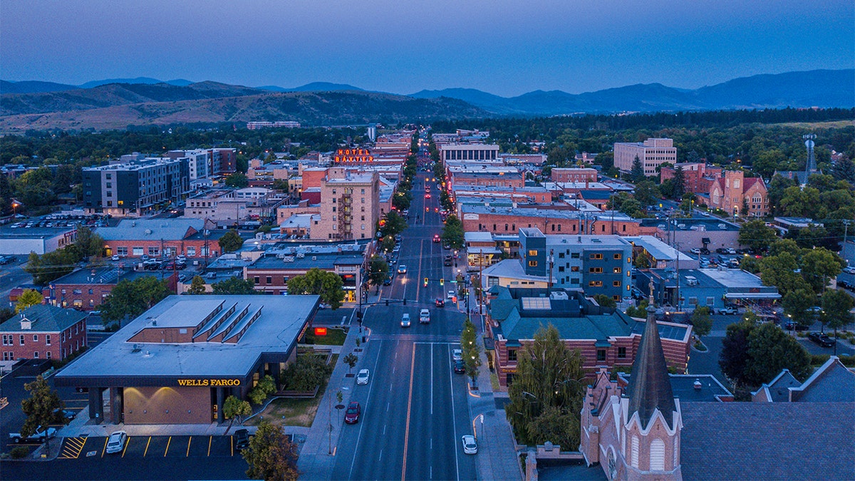 Bozeman at dusk